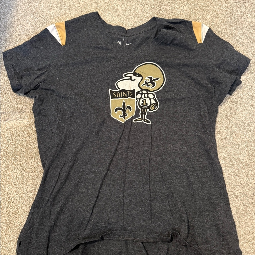 Nike Saints Charcoal and Gold Tee